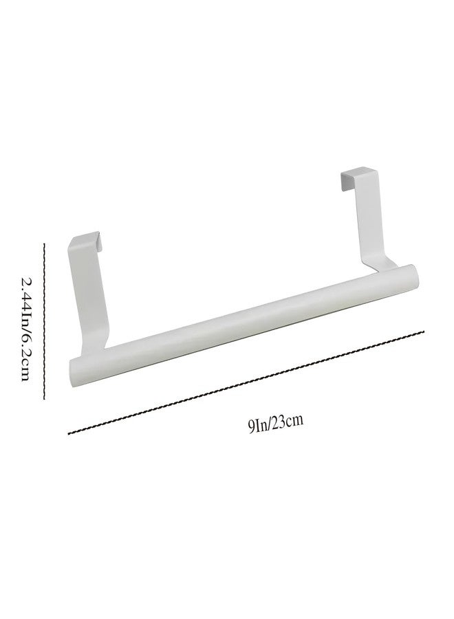 ARKLOID 2 Pack 9 Inch White Stainless Steel Towel Holder,Over Cabinet Door Bar - Image 2